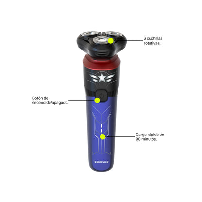 Afeitadora Cosmos Delta Marvel Capitán América