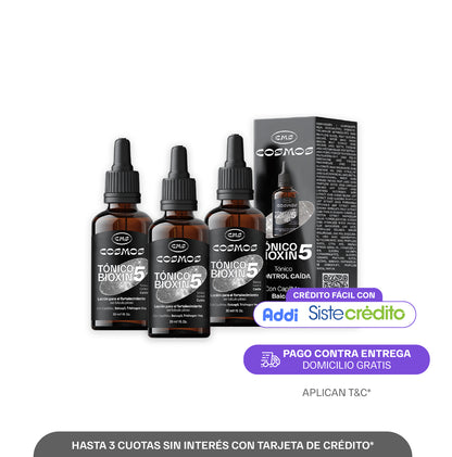 Tónico Anticaída Cosmos Bioxin 5 PAGA 2 LLEVA 3